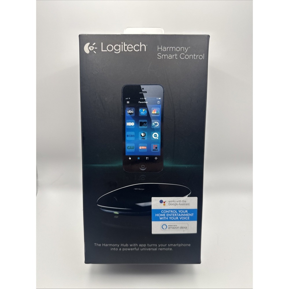 Logitech Harmony Smart Control Hub & Universal Remote Alexa Google Open Box